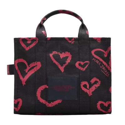 THE LIPSTICK HEART CANVAS MEDIUM TOTE BAG